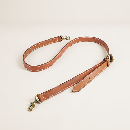 Adjustable Crossbody Strap - Leather Cognac