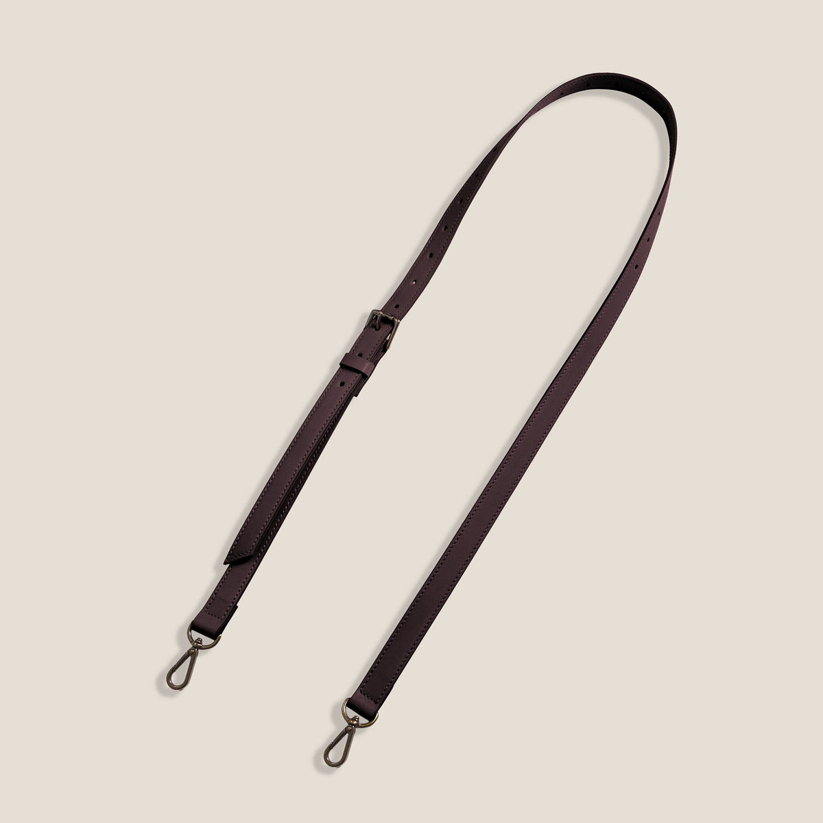 Adjustable Crossbody Strap - Leather Espresso