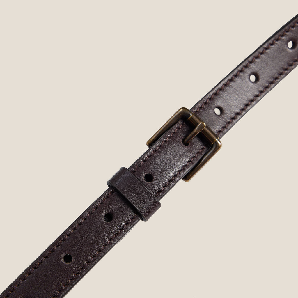 Adjustable Crossbody Strap - Leather Espresso