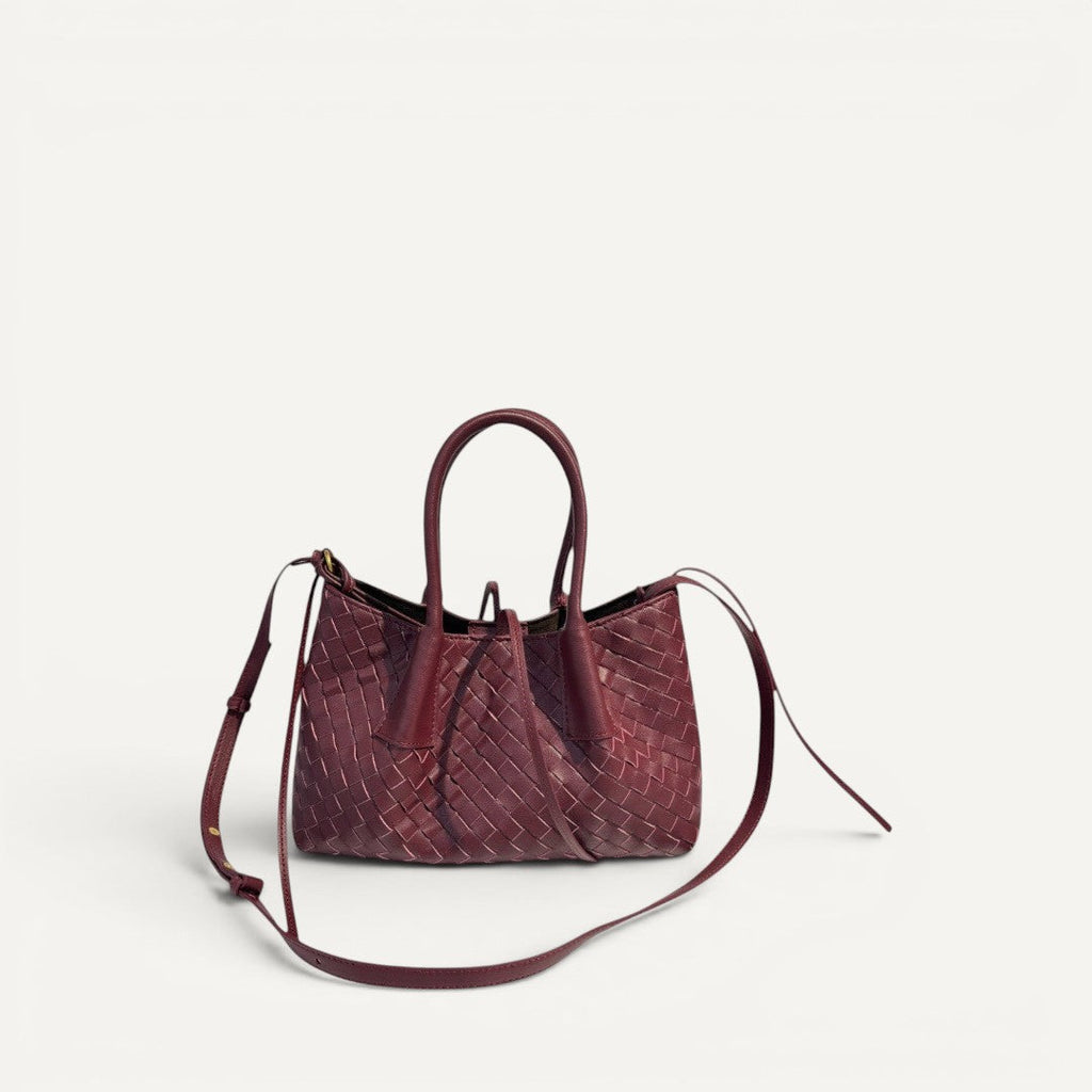 Sable -  Leather Woven Tote Bag