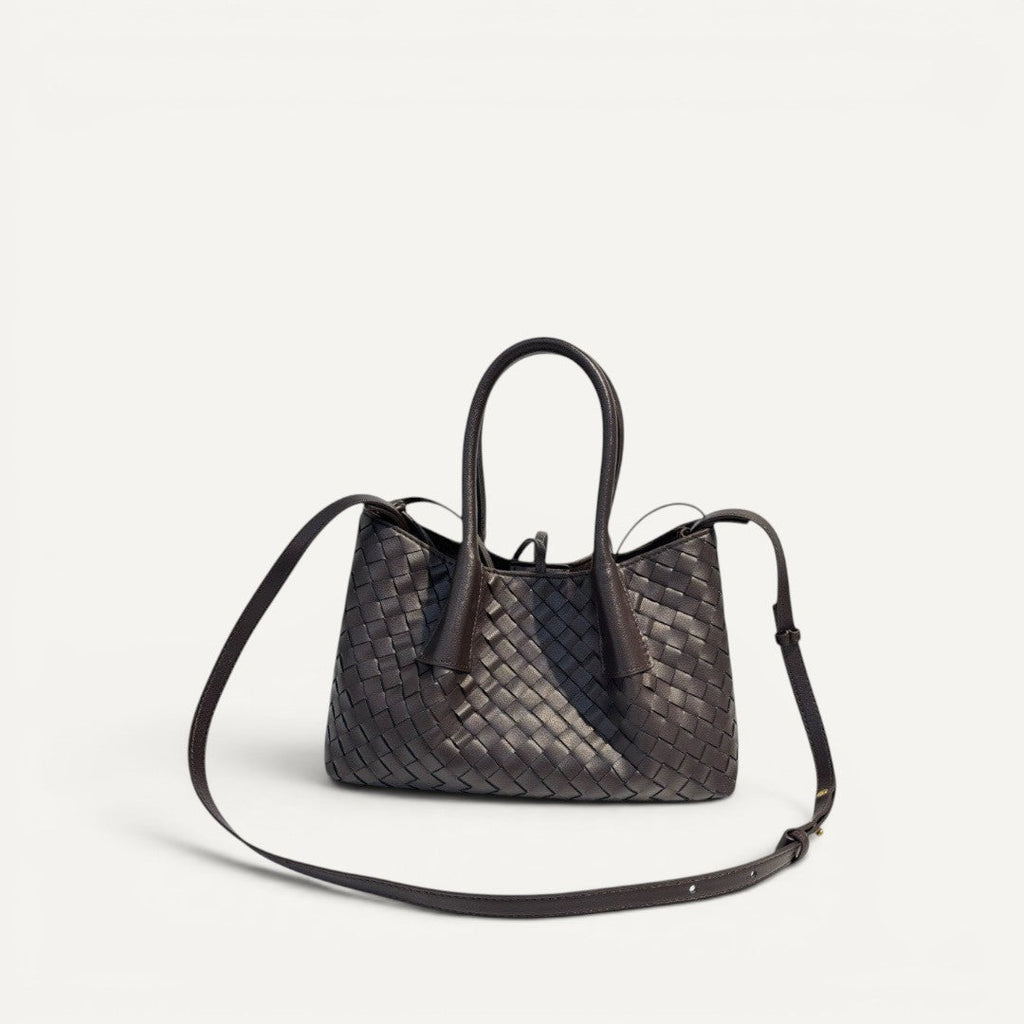Sable -  Leather Woven Tote Bag