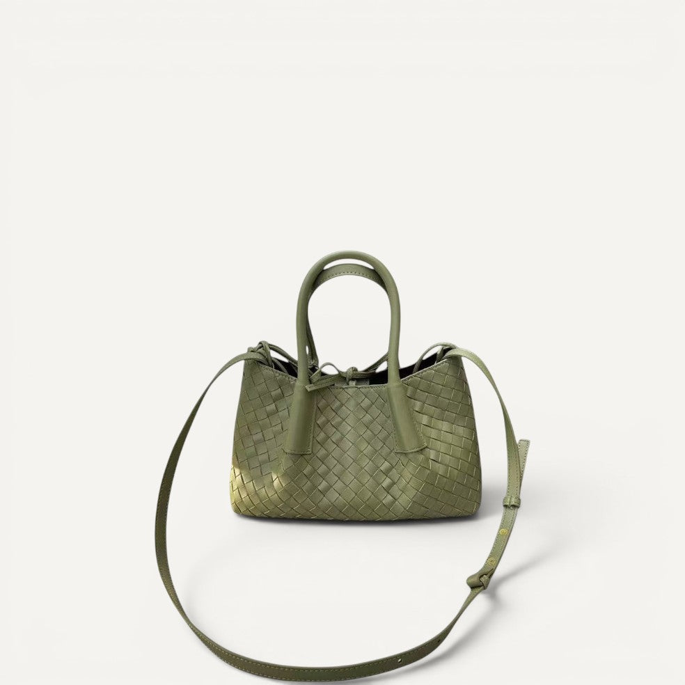 Sable -  Leather Woven Tote Bag