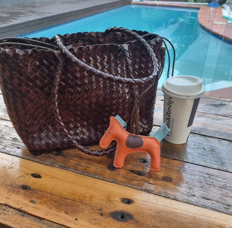 Pony Faux Leather Bag Charm