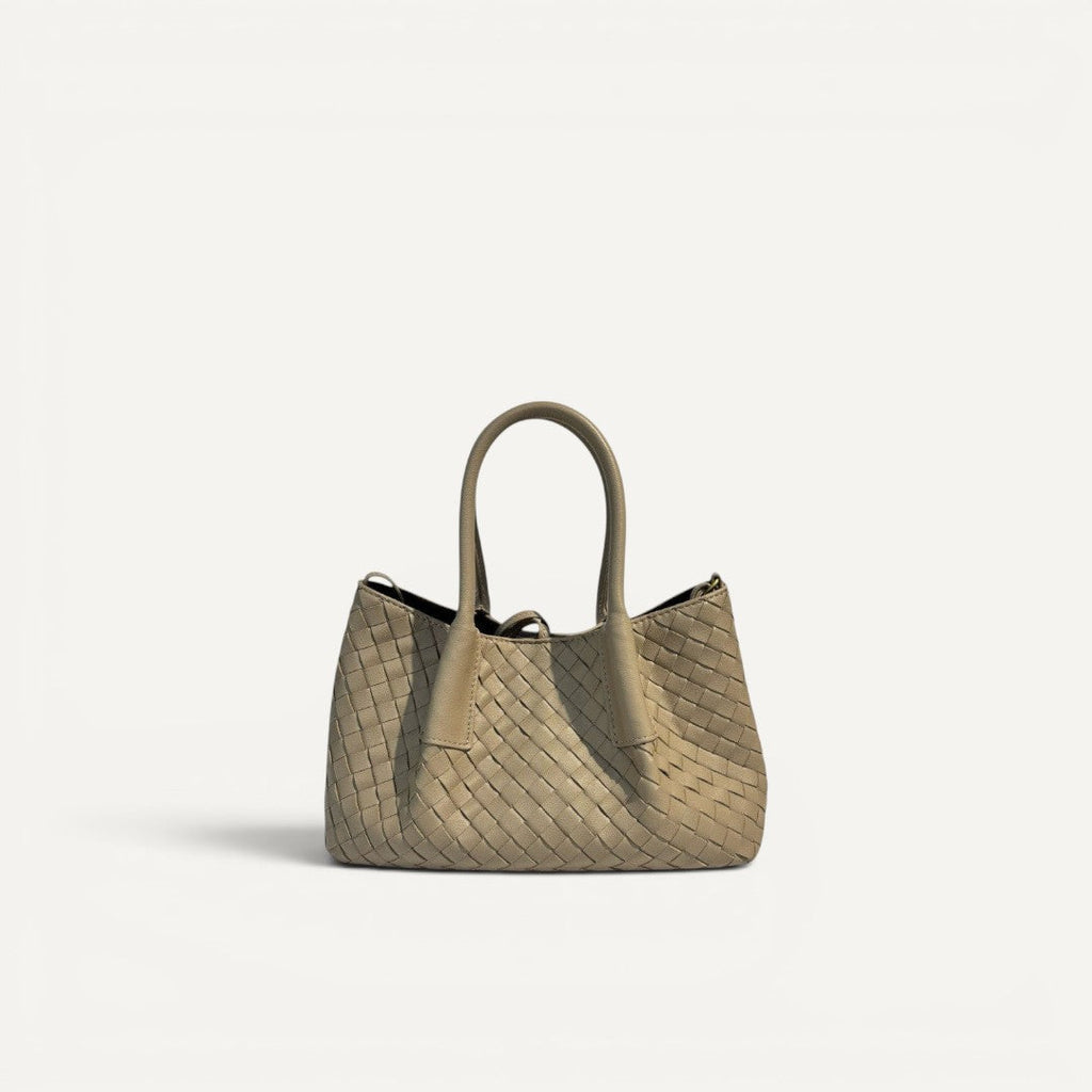 Sable -  Leather Woven Tote Bag