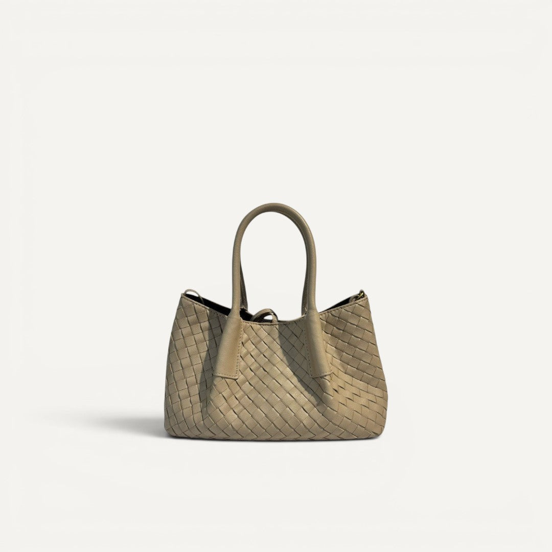 Sable -  Leather Woven Tote Bag