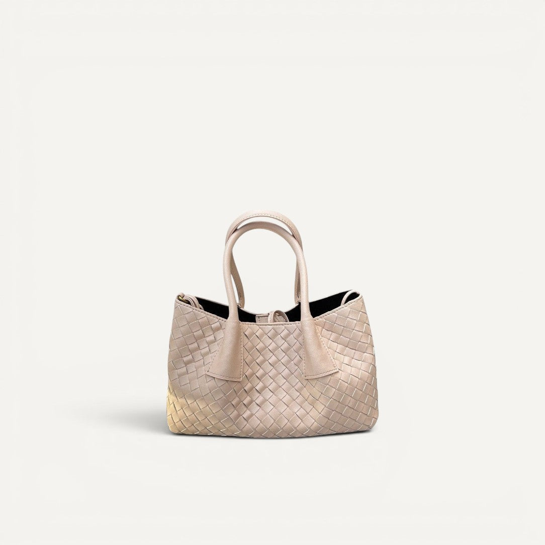 Sable -  Leather Woven Tote Bag