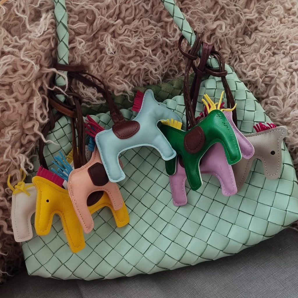 Pony Faux Leather Bag Charm