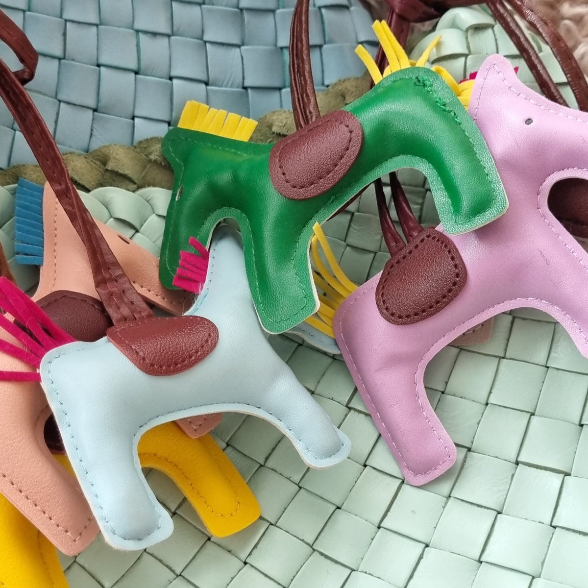Pony Faux Leather Bag Charm