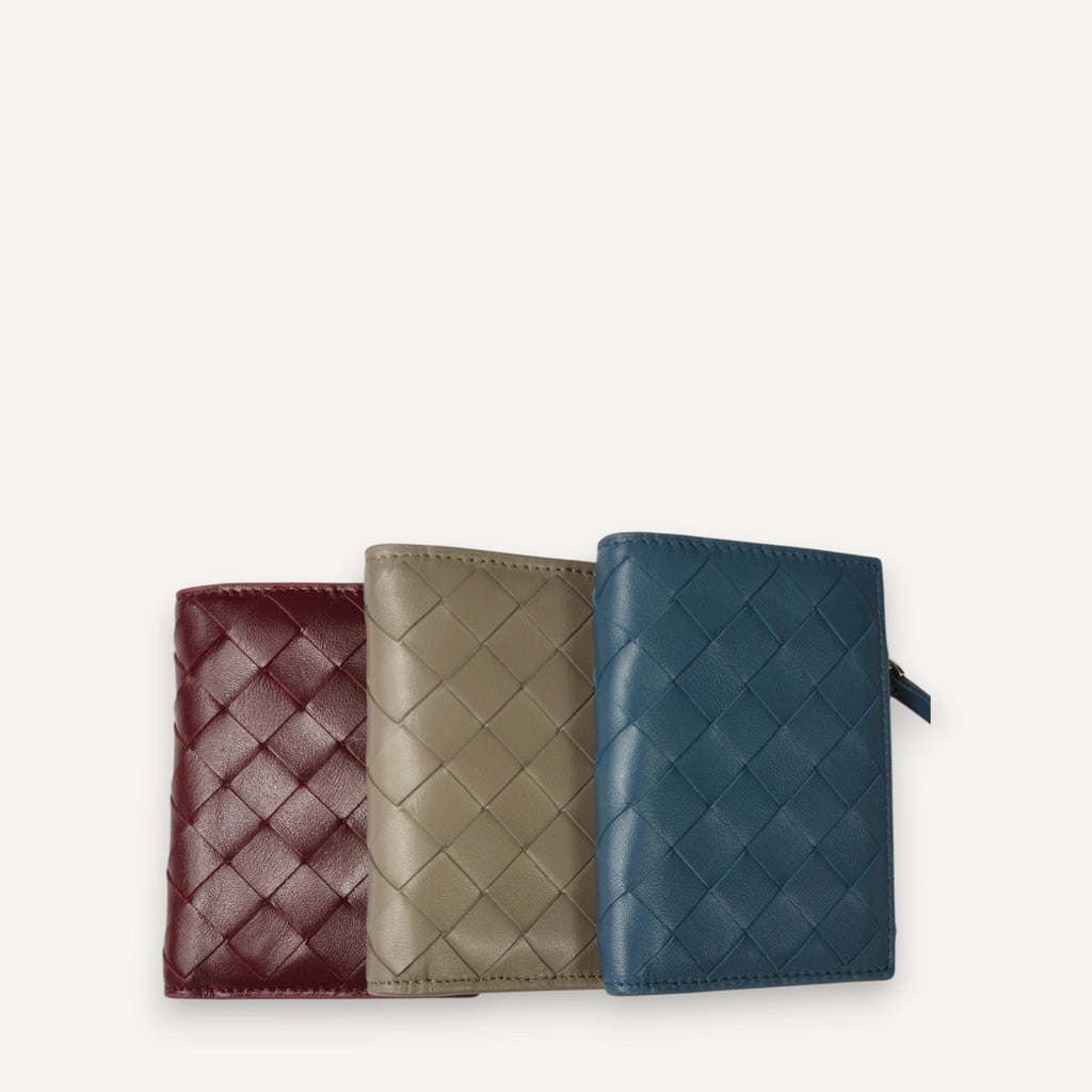 Lola Sheepskin Woven Wallet