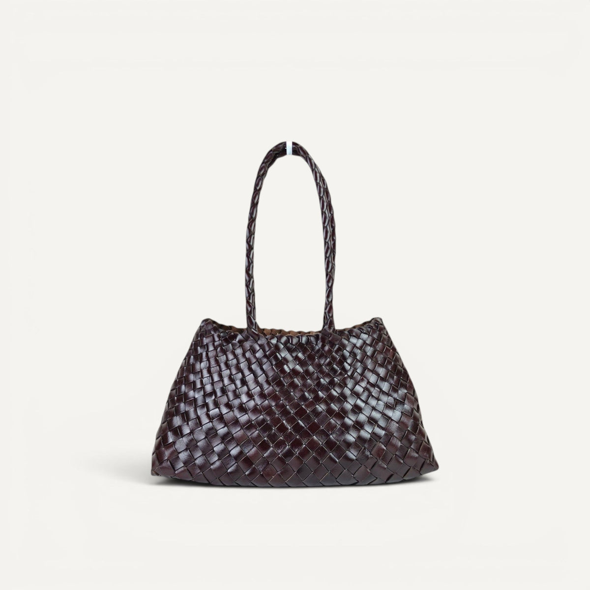 Opal Woven Full-Grain Leather Tote Bag